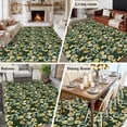 thumbnail image 6 of Vintage Flower Area Rugs Collection 5'x7', Green Spring Floral Leaves Pastoral Birds Plants Non Slip Indoor Rectangle Throw Runner Rug Floor Mat Carpet for Living Room Dining Table Bedroom Nursery, 6 of 9