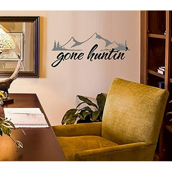 Gone Huntin' ~ Wall or Window Decal (Large 13" x 26")
