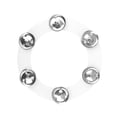 thumbnail image 4 of Pandereta de platillos Anillos de platillos para percusión de platillos de tambor 6 campanas de latón para pilas Hihats Anillos de platillos Hugo Anillos de platillos de batería, 4 of 10