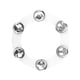 thumbnail image 4 of Tambor de Pandereta de Platillos, Anillos de Platillos Duraderos para Apilar Hihats, Juego de Batería de 6 Campanas de Latón, Juego de Batería de Perc perfke Anillos de platillos de batería, 4 of 9