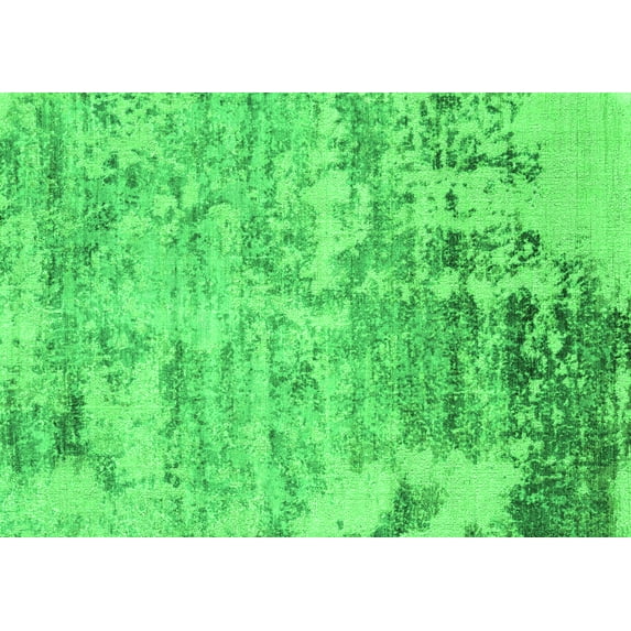 Ahgly Company Indoor Rectangle Oriental Green Industrial Area Rugs, 8' x 12'