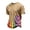 Khaki&01F0424, variant on S-4XL Pride Shirt Men Rainbow Print Men's Big and Tall Shirts Lightweight Crew Neck Short Sleeve Flag Mens Graphic T Shirt Khaki 4XL