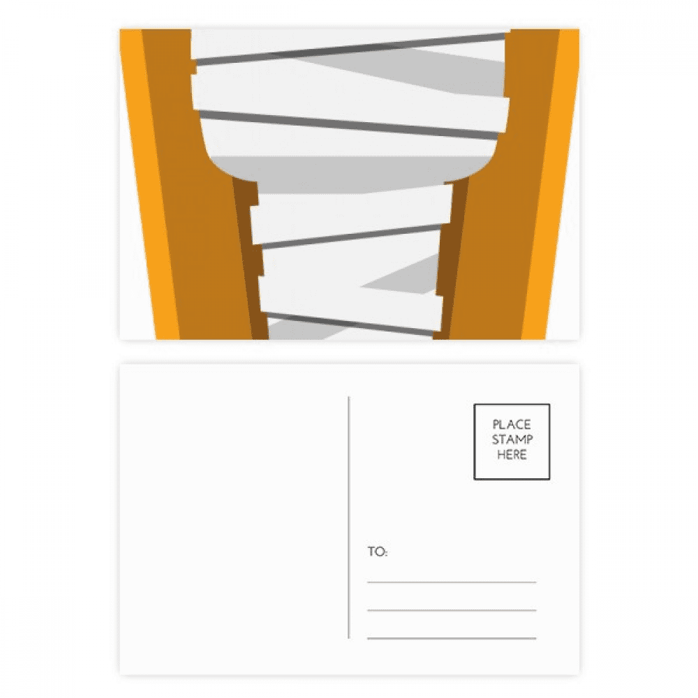 egypt coffin illustration pattern postcard set birthday mailing thanks greeting card