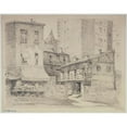 thumbnail image 3 of Ferdinand Boberg 14x12 Black Modern Framed Museum Art Print Titled - Rue Lamark, in Montmartre (1926), 3 of 5