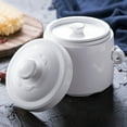 thumbnail image 4 of GOOHOCHY White Soup Bowl With Handle Ceramic 1Pc, 4 of 6