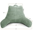 thumbnail image 4 of Nestl Almohada de Lectura con Respaldo, Apoyo para la Espalda Brazos, Descanso Cama Memory Foam Triturada, Tamaño Mediano, Color Verde Salvia., 4 of 6