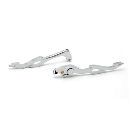 - Krator 2002-2003 Honda CBR 954RR Billet Aluminum Chrome Brake and Clutch Flame Hand Grips Levers Left and Right One Pair Motorcycle