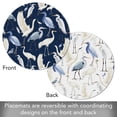 thumbnail image 2 of CounterArt "Beachy Birds" 4-Pack Round Reversible Plastic Tabletop Placemats, 2 of 7