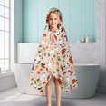 thumbnail image 6 of Fun Halloween Pattern Hooded Bath Towel，50"x30" for Ages 3 To 12 Kids, Quick Dry Lightweight Soft Microfiber Hood Beach Towel Cover Up for Kids, 6 of 7