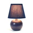 thumbnail image 4 of Mod Lighting and Decor Mini Globe Table Lamp with Tapered Shade - 8.5" - Blue, 4 of 5