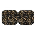thumbnail image 5 of Lsque Modern Golden Butterfly 2 PCS Windshield Sun Shade | CarFoldable Window Covers | Car Accessories Reflect UV for Universal Cars SUV Truck | Large, 5 of 7