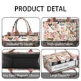 thumbnail image 4 of Large Capacity Tote Bag,Chihuahua Dog and Flower Handbag Fashion Luxury Tote Bag,15.7"x13"x 5.1" Inches,Laptop Compatible, 4 of 6