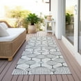 thumbnail image 6 of Addison Rugs Chantille Indoor/Outdoor Transitional Geometric Graphite Washable Runner Rug, 2'3" x 7'6", 6 of 6