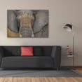 thumbnail image 4 of Epic Graffiti 'Tattooed Elephant' by Britt Hallowell, Canvas Wall Art, 54"x40", 4 of 8