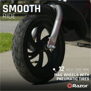 Razor Pocket Mod Classic Euro-Style Electric Scooter - Onyx Black, 24V, up to 15 mph, for Child 8+