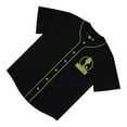 thumbnail image 3 of Mad Engine Men's Baseball Jersey, Classic Printed The Grinch Baseball Shirt Black - L, 3 of 5
