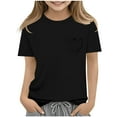 thumbnail image 3 of RXIRUCGD 2025 Vêtements d'Été pour Enfants Nouveaux T-Shirts d'Été pour Enfants Manches Raglan Manches Courtes T-Shirt Graphique Col Rond T-Shirt Filles Haut Décontracté, 3 of 5