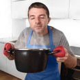 thumbnail image 2 of Gants de Four en Silicone Adaptés pour Grillades Cuisson Cuisson Micro-Ondes, 2 of 4