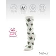 thumbnail image 6 of MeMoi Pinecones Bamboo Blend Novelty Crew Socks - Womens - Female, 9-11, Winter White, 6 of 7