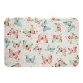 thumbnail image 1 of Tapis de Bain Papillon Coloré Imprimé Aquarelle Papillons Tapis de Salle de Bain, Tapis de Sol pour Filles Décorations Papillon Tapis d'Entrée 20"X32 Pouces, 1 of 5