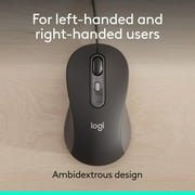 Logitech Signature M520 USB-C Wired Mouse, Large, Graphite
