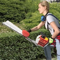 22.5cc Gas Powered Hedge Trimmer Handheld Petrol Hedge Trimmer Powerful Chainsaw Single-Cylinder Cordless Hedge Trimmer Garden Bush Trimmer Tools