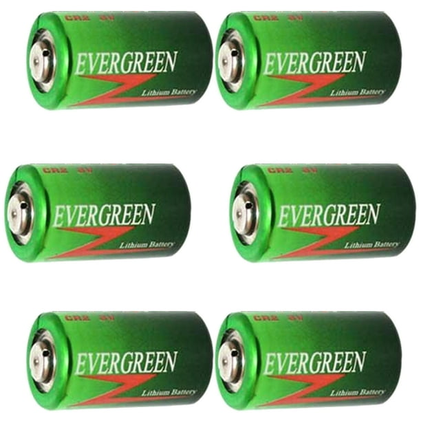 6pcs Evergreen CR2 3V Photo Lithium Battery Replaces KCR2 PRCR21