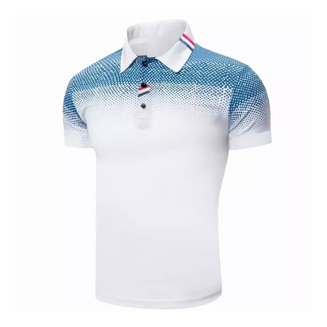 Playera Polo Hombre Slim Fit Manga Corta Moda Casual Lunares