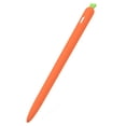 thumbnail image 1 of Soporte de agarre de silicona para lápiz táctil con forma de zanahoria, compatible con Apple Pencil 2 (naranja), 1 of 8