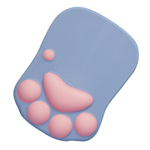 Alfombrilla de ratón de de dibujos animados en 3D con soporte de muñeca para r el dolor de muñeca para no blandos azul jinwen reposamuñecas del ratón