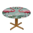 thumbnail image 3 of JEUXUS 50x50in Round Tablecloth Flamingo Table cover Spillproof Washable Table Covers for Kitchen Dining Party Holiday Farmhouse Decor, 3 of 7