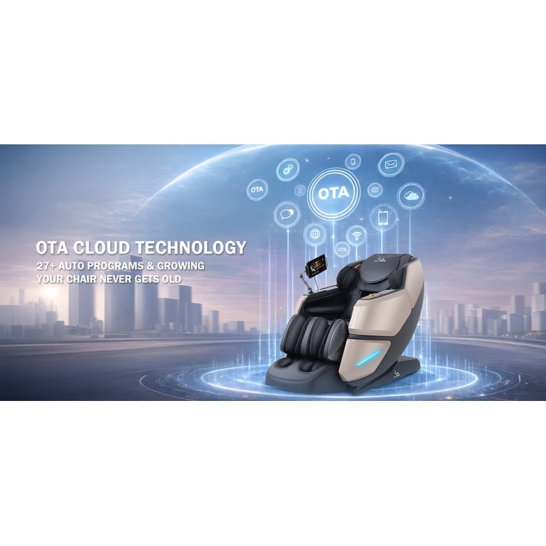 MassaMAX 4D Massage Chair, OTA Update & Electric Extendable