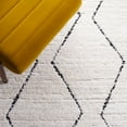 thumbnail image 6 of SAFAVIEH Marrakesh Corie Diamond Polyester Area Rug, Ivory/Anthracite, 5'3" x 7'6", 6 of 8
