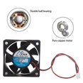 thumbnail image 2 of Dc12v Brushless Cooling Fan 60mm Sleeve Bearing High Speed 4500rpm Cooler 6020, 2 of 5