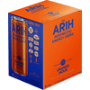 ARIH Postbiotic Energy Drink, Zero Sugar Clean Energy Drink with 100mg Natural Caffeine, Orange Hour, 12 fl oz, 4 Pack