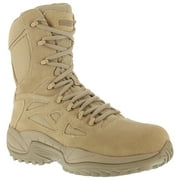 Reebok Mens Desert Tan Suede Tactical Boots Rapid Response RB Side Zip 8 M