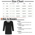 thumbnail image 3 of Aoochasliy Ladies Tops Long Sleeve Geometry Printed Loose T-shirt Mid-length 3/4 Sleeves Blouse Round Neck Casual Tops, 3 of 4