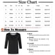 thumbnail image 3 of ICHUANYI Clearance Women's Fashion Printed Loose T-shirt Mid-length 3/4 Sleeves Blouse Round Neck Casual Tops(Blue, M) ICHUANYI WER2023081113772, 3 of 4