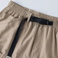 thumbnail image 5 of GUZOM Mens Quick Dry Cargo Shorts Relaxed Fit with Zipper Pockets | Lightweight Outdoor Hiking Utility Shorts for Men with Belt, Beige,Size XL, 5 of 9