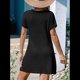 thumbnail image 5 of Vestido Informal con Cuello en V y Protección Solar, Color Negro, Talla M, 5 of 6