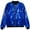 Blue, variant on Mens Leather Jacket Sequin Zip Up Long Sleeves Party Disco Sparkly Mens Workout Jacket,Blue,3XL