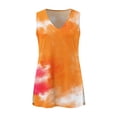 thumbnail image 5 of Outfmvch tank top for women Casual Tie Dye Printing Tank Sleeveless Vest T Shirt womens tops crop tops Yellow, 5 of 6