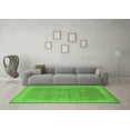 thumbnail image 3 of Ahgly Company Indoor Round Oriental Green Industrial Area Rugs, 6' Round, 3 of 4