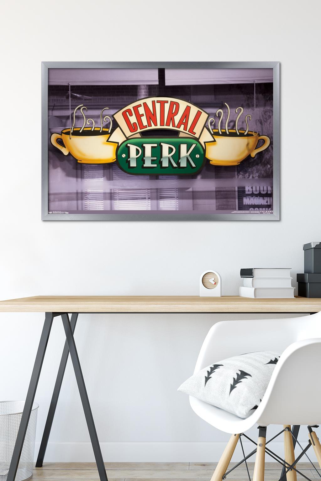 Friends - Central Perk Wall Poster, 22.375" x 34", Framed