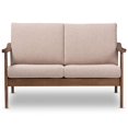 thumbnail image 3 of Bowery Hill Loveseat in Light Brown and Walnut Brown, 3 of 8