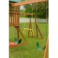 thumbnail image 3 of Creative Cedar Designs Mountain View Wooden Swing Sets with Tarp Roof with Multicolor Accessories & Green Slide, 3 of 9