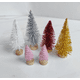 thumbnail image 4 of Mini árbol de Navidad dorado y plateado con purpurina roja Torre de pino Decoración de escritorio Árbol de Navidad pequeño 4-13cm, 4 of 4
