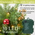 thumbnail image 3 of Gnmfd Christmas Urn Filler Prelit Planter Bushes, 16 Inch Artificial Holiday Decor with 30 LED Lights, Pine Cones Red Berries Ornaments, Indoor Outdoor Patio Decorations, 3 of 4