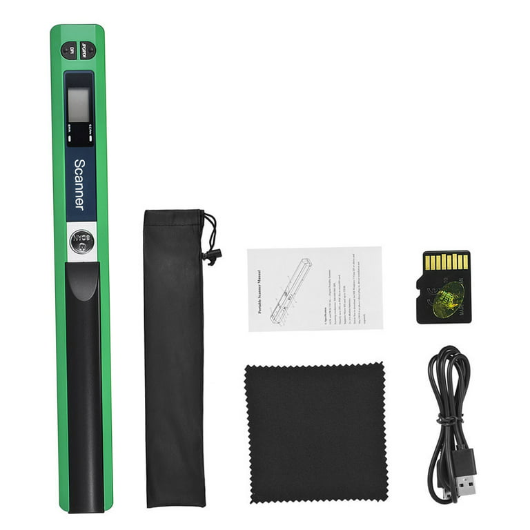 Scanner Portable Handheld Wand Wireless Scanner A4 Size 900DPI JPG/PDF  Formate LCD Display with Protecting Bag for Business Document Reciepts  Books