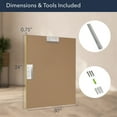 thumbnail image 4 of Head West Brassy Gold Spectrum Metal Rectangular Bathroom Vanity Mirror - 36" x 30", 4 of 8